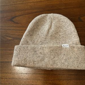 Wool blend knit beanie